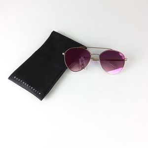 Quay Australia Dragonfly Aviator Sunglasses Pink